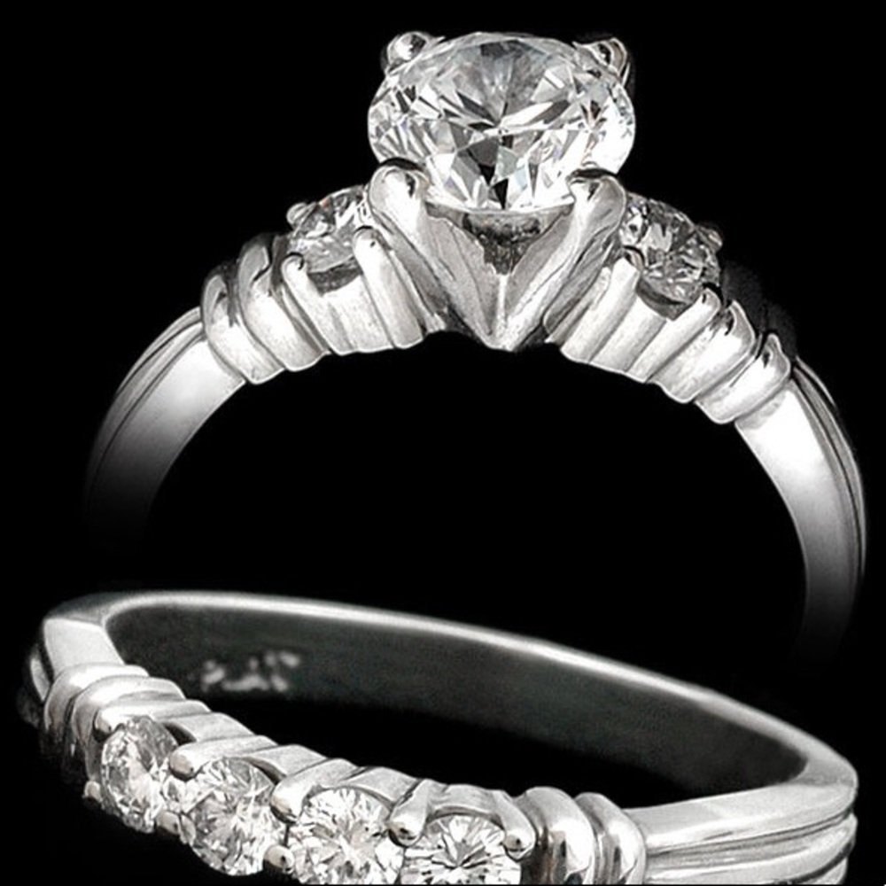 Scott Kay Platinum Bridal Wedding Set